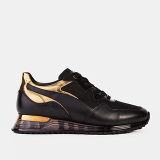 Vinci Rialto Leather Sneaker - Black & Gold