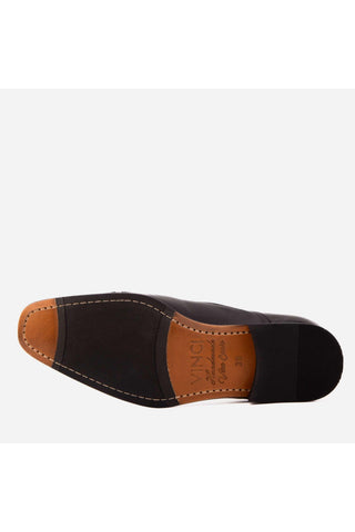 Vinci Rockwell Leather Oxford - Black-AmbrogioShoes