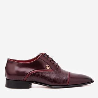 Vinci Rockwell Leather Oxford - Burgundy-AmbrogioShoes