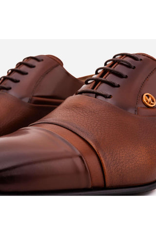 Vinci Rockwell Leather Oxford - Tan-AmbrogioShoes
