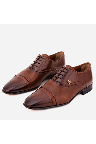 Vinci Rockwell Leather Oxford - Tan-AmbrogioShoes