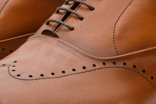Vinci Roma Leather Oxford - Tan-AmbrogioShoes