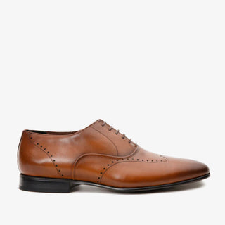 Vinci Roma Leather Oxford - Tan-AmbrogioShoes
