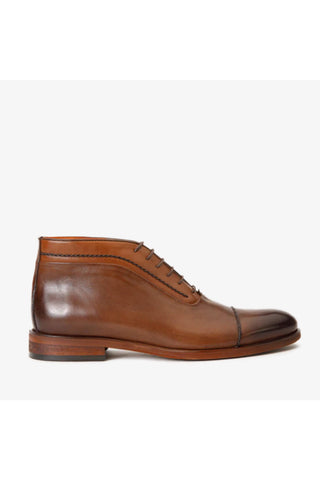 Vinci Rome Leather Chukka Boot - Tan-AmbrogioShoes