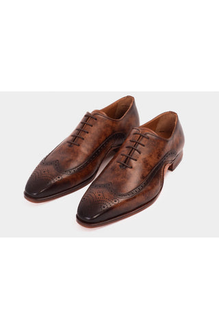Vinci Royal Leather Oxford - Brown-AmbrogioShoes