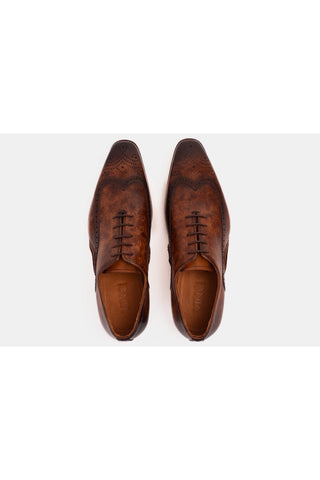 Vinci Royal Leather Oxford - Brown-AmbrogioShoes