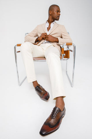 Vinci Royal Leather Oxford - Burgundy-AmbrogioShoes