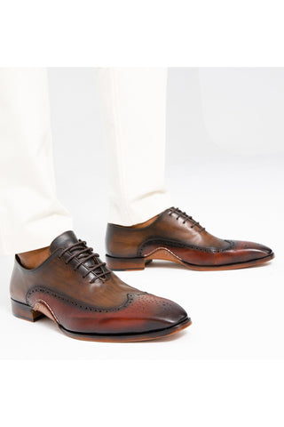 Vinci Royal Leather Oxford - Burgundy-AmbrogioShoes
