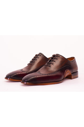 Vinci Royal Leather Oxford - Burgundy-AmbrogioShoes