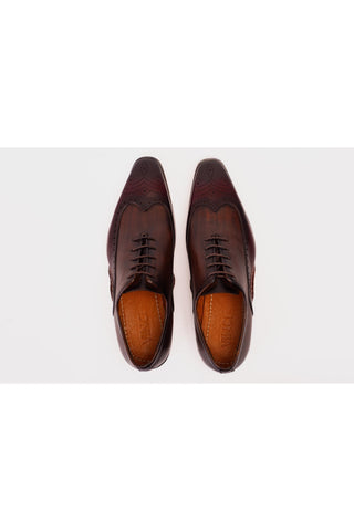 Vinci Royal Leather Oxford - Burgundy-AmbrogioShoes