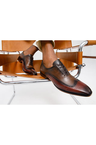 Vinci Royal Leather Oxford - Burgundy-AmbrogioShoes