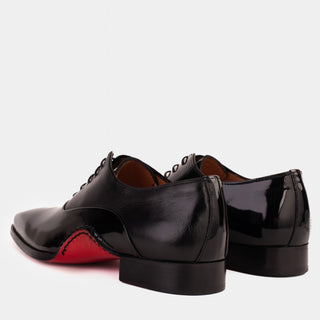 Vinci Royal Patent Leather Oxford - Black-AmbrogioShoes