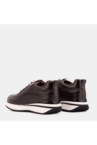 Vinci Veneto Leather Sneaker - Brown-AmbrogioShoes