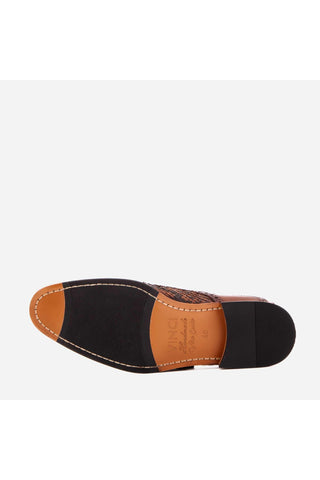 Vinci Veneto Python & Leather Oxford - Tan-AmbrogioShoes