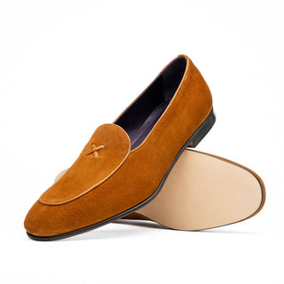 Zelli Italia 16-681 Men's Shoes Goat-Skin Suede Slip-On Loafer (ZEL1036)-AmbrogioShoes