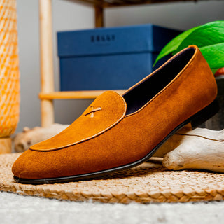 Zelli Italia 16-681 Men's Shoes Goat-Skin Suede Slip-On Loafer (ZEL1036)-AmbrogioShoes