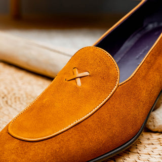 Zelli Italia 16-681 Men's Shoes Goat-Skin Suede Slip-On Loafer (ZEL1036)-AmbrogioShoes