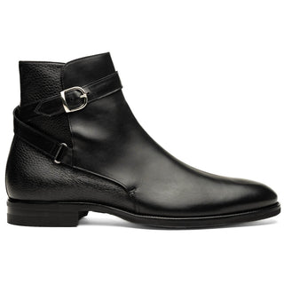 Zelli Italia 45-600 Men's Shoes Black Calf-Skin Leather Jodphur Boot (ZEL1071)-AmbrogioShoes