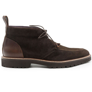 Zelli Italia Campo Men's Shoes Nicotine Goat-Skin Suede Chukka Boot (ZEL1072)-AmbrogioShoes