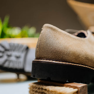 Zelli Italia Campo Men's Shoes Oak Wax Finish Goat-Skin Suede Derby (ZEL1041)-AmbrogioShoes