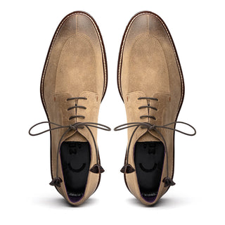 Zelli Italia Campo Men's Shoes Oak Wax Finish Goat-Skin Suede Derby (ZEL1041)-AmbrogioShoes