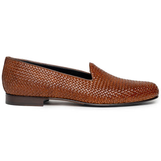 Zelli Italia Cestino Men's Shoes Woven Calf-Skin Leather Slip-On Loafer (ZEL1018)-AmbrogioShoes