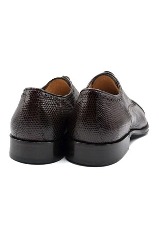 Zelli Italia Giovanni Brown Teju Lizard Skin Derby (ZEL1037)-AmbrogioShoes