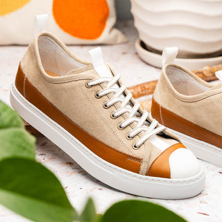 Zelli Italia Lando Men's Shoes Taupe Suede & Calf-Skin Leather Sneaker (ZEL1052)-AmbrogioShoes