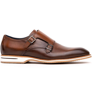 Zelli Italia Legerra Brown Calf-Skin Leather Monk-Strap (ZEL1075)-AmbrogioShoes