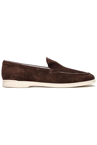Zelli Italia Livorno Mocha Goat-Skin Suede Slip-On Loafer (ZEL1030)-AmbrogioShoes
