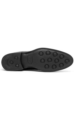 Zelli Italia Marco Black Ostrich Skin Chukka Boot (ZEL1069)-AmbrogioShoes