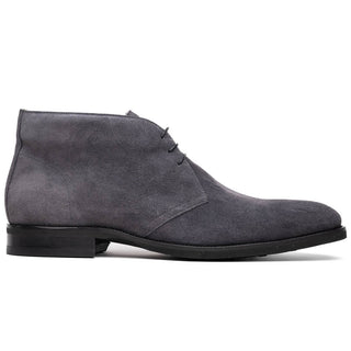 Zelli Italia Marco Men's Shoes Gray Calf-Skin Suede Chukka Boot (ZEL1067)-AmbrogioShoes