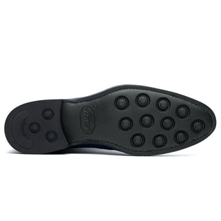 Zelli Italia Marco Men's Shoes Navy Calf-Skin Suede Chukka Boot (ZEL1067)-AmbrogioShoes