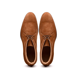 Zelli Italia Marco Men's Shoes Tobacco Calf-Skin Suede Chukka Boot (ZEL1067)-AmbrogioShoes