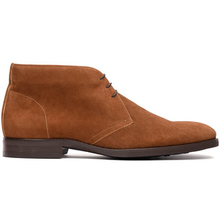 Zelli Italia Marco Men's Shoes Tobacco Calf-Skin Suede Chukka Boot (ZEL1067)-AmbrogioShoes