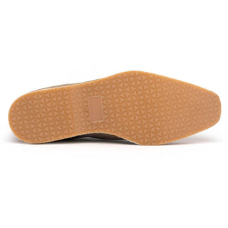 Zelli Italia Meo 3 Men's Shoes Taupe Suede Goat Skin Penny Loafer (ZEL1002)-AmbrogioShoes