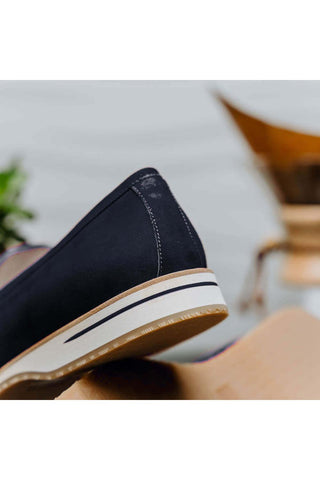 Zelli Italia Meo 3 Navy Genuine Suede Goat Skin Penny Loafer (ZEL1002)-AmbrogioShoes