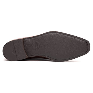 Zelli Italia Meo Men's Shoes Cognac Crocodile & Calf-Skin Leather Penny Loafer (ZEL1023)-AmbrogioShoes