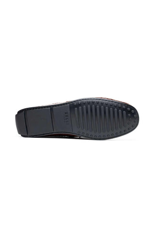 Zelli Italia Monza Nicotine Crocodile Skin Driver (ZEL1043)-AmbrogioShoes