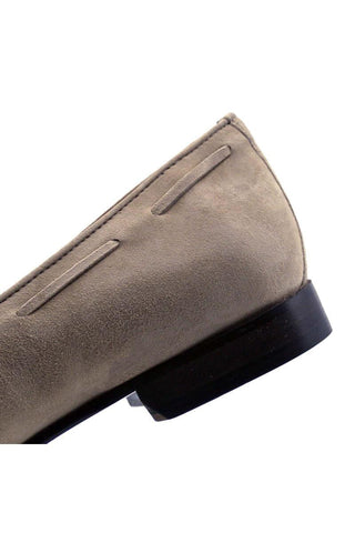 Zelli Italia Naples Bone Suede Goat-Skin Tassel Loafer (ZEL1024)-AmbrogioShoes