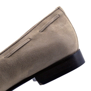 Zelli Italia Naples Men's Shoes Bone Suede Goat-Skin Tassel Loafer (ZEL1024)-AmbrogioShoes