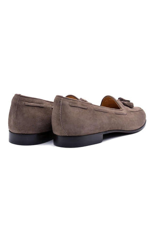 Zelli Italia Naples Mocha Suede Goat-Skin Tassel Loafer (ZEL1024)-AmbrogioShoes