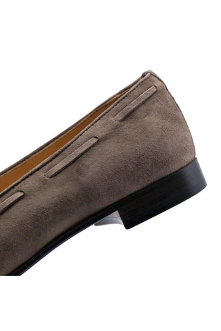 Zelli Italia Naples Mocha Suede Goat-Skin Tassel Loafer (ZEL1024)-AmbrogioShoes