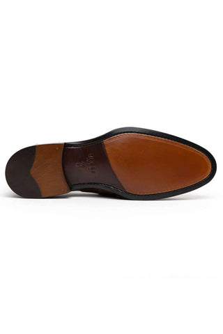 Zelli Italia Roma Brown Ostrich Skin Penny Loafer (ZEL1004)-AmbrogioShoes