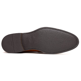 Zelli Italia Roma Men's Shoes Camel Burnished Calf-Skin Leather Penny Loafer (ZEL1019)-AmbrogioShoes