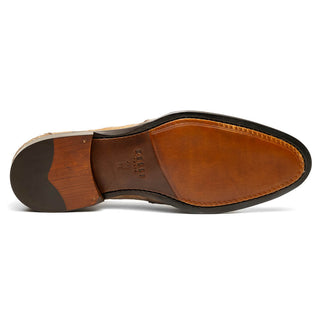 Zelli Italia Roma Men's Shoes Taupe Crocodile Skin Penny Loafer (ZEL1003)-AmbrogioShoes