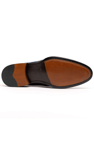 Zelli Italia Roma Navy Crocodile Skin Penny Loafer (ZEL1003)-AmbrogioShoes