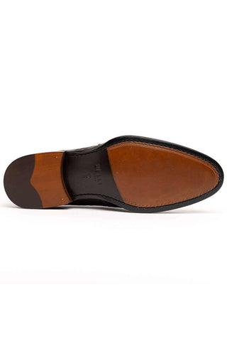 Zelli Italia Roma Nicotine Crocodile Skin Penny Loafer (ZEL1003)-AmbrogioShoes