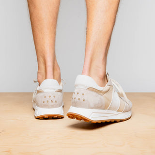 Zelli Italia Roxi Men's Shoes Taupe Suede & Calf-Skin Leather Sneaker (ZEL1078)-AmbrogioShoes