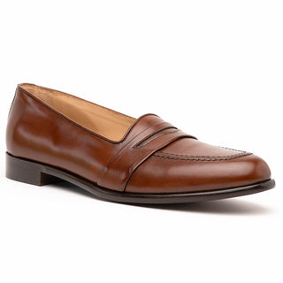 Zelli Italia Savannah Men's Shoes Chili Calf-Skin Leather Penny Loafer (ZEL1009)-AmbrogioShoes